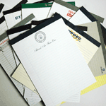 Letter Pads Custom Imprint Each Sheet
