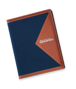 Fabric 2 Tone Letter Padfolios