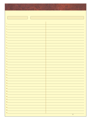 Ivory/Cream Litigation Pads