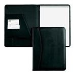 Black Stitched Vinyl Letter Size Folders