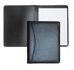 Black Top-Grain Black Leather Padfolio